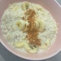 run※'s cooksnap of when they made レンジで即席 バナナオートミールミルク粥.