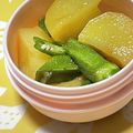 QPはにー's cooksnap of when they made オクラとじゃがいも.