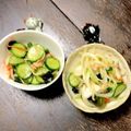 s06007's cooksnap of when they made きゅうりと玉葱とわかめとカニカマの酢の物.
