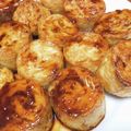 vabochan's cooksnap of when they made ♡甘辛だれde油揚げロールの串焼き♡.
