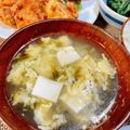 シルバニア's cooksnap of when they made あおさと豆腐とたまごのスープ.