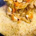 ♡マッキークッキング's cooksnap of when they made 簡単【すき焼き鍋で・炊き込みカレー】.