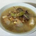 睡眠欲食欲性欲's cooksnap of when they made 夏野菜☆茄子とコーンと枝豆のお味噌汁.