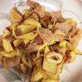 ♡まーちゃん♬'s cooksnap of when they made 簡単☆秋のさつま芋&豚肉&竹輪甘辛炒め.