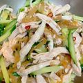 やよい・M's cooksnap of when they made ササミとキュウリの中華クラゲ和え.