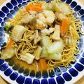 ボブナナ's cooksnap of when they made 海鮮あんかけ焼きそば.