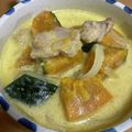 petokko's cooksnap of when they made 鶏肉のかぼちゃクリーム煮.
