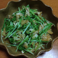 55才のおじさん's cooksnap of when they made ホッとする♡水菜と油揚げの煮浸し.
