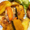 cookpad1年生's cooksnap of when they made 豚ばら薩摩芋かぼちゃ甘辛ごま醤油だれ焼き.