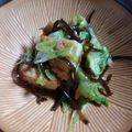 masaetsu's cooksnap of when they made レンジで４分レタス丸天の塩昆布ごま油和え.