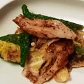 ポニーリボン's cooksnap of when they made 白菜とオクラ・竹輪のごま味噌あえ♪.
