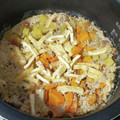 ｸﾏﾘｴ's cooksnap of when they made 鶏と さつまいも の炊き込みご飯.