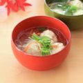 runa10's cooksnap of when they made 簡単★鶏団子とにんじんの春雨スープ♡.