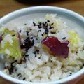 や～たん食堂's cooksnap of when they made 【aff】餅とさつまいものご飯.
