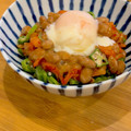 chii198's cooksnap of when they made 美容に♪オクラと納豆とキムチ和え♪卵のせ.