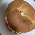 kinkinsan's cooksnap of when they made 〜スタバ風〜ベーグルサンド.