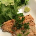 saki1010's cooksnap of when they made レモンバターのサーモンムニエル.