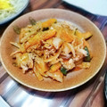 Coo1215's cooksnap of when they made かぼちゃと豚こま肉の洋風炒め.