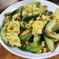 低カロ探検隊's cooksnap of when they made おばけキュウリの中華炒め.