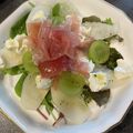 mea_n's cooksnap of when they made 桃と生ハムとモッツァレラのカプレーゼ＊.