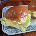 kirinda's cooksnap of when they made 「黒糖入りテーブルロール」のたまごサンド.