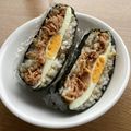 お塩と砂糖's cooksnap of when they made シーチキンと目玉焼きのおにぎらず.