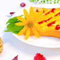 柚子♡⸝⸝⸝'s cooksnap of when they made 野菜or果物の花をちょこんと.