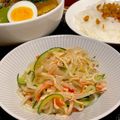 とろろ☆'s cooksnap of when they made もやしときゅうりとカニカマの中華サラダ.
