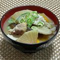 ふんにゃん's cooksnap of when they made うちの鶏肉入り具沢山けんちん汁.