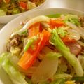ナオ麻呂's cooksnap of when they made あっさり美味しい♪ガーリック塩焼きそば.