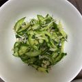 kangaru's cooksnap of when they made 混ぜるだけ☆きゅうりとえのきのワサビ和え.