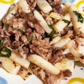 たかみん☆'s cooksnap of when they made スピードおかず♪ 豚肉と長芋の大葉塩炒め.