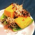 私市ビッキーズ津門巳's cooksnap of when they made “ピーマン丸ごと南瓜貝割れ大根サラダ”.