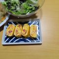 よちりん's cooksnap of when they made ベーコンとチーズの玉子焼き♡.