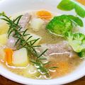 プルンバゴ's cooksnap of when they made 圧力鍋de「トンカツ肉の香草煮」.
