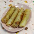 赤い電話's cooksnap of when they made 安い美味い キャベツと豚ミンチの春巻き.