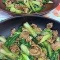 猫のミイヤ's cooksnap of when they made 豚肉とチンゲン菜のオイスターソース炒め.