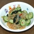 ひますけ３'s cooksnap of when they made キュウリとクラゲの和え物.
