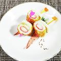 SP♪'s cooksnap of when they made ★お弁当に★ちくわdeカニカマ巻き～♪.