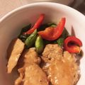 ame-ikuru's cooksnap of when they made セロリ＆アスパラ＆パプリカのガリバタ炒め.
