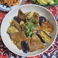mmameco's cooksnap of when they made なすと豚バラの照り焼き丼.