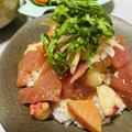 くりすたるけいこ's cooksnap of when they made みょうがたっぷり酢飯の海鮮丼♪.