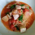 みみよりちゃん's cooksnap of when they made 海老と帆立のトマトクリームパスタ.