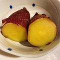 ももゆみ1230's cooksnap of when they made 子どもが自分で作れる「炊飯器de蒸し芋」.