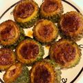 がんこママ♪'s cooksnap of when they made 照り照りゴーヤの肉詰め.