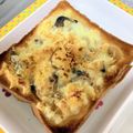 のりこったん's cooksnap of when they made きのこグラタンパイになりたいトースト.