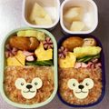 Chaaa_room's cooksnap of when they made 簡単キャラ弁☆ダッフィー&シェリーメイ.
