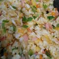 哲美☆'s cooksnap of when they made 彩り鮮やか挽き肉チャーハン☆幼児食にも◎.