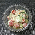 おはなすき's cooksnap of when they made うちの味♤ほっと和むトマトのごまマヨ和え.