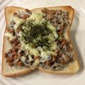 ベティ３'s cooksnap of when they made しらすと納豆チーズトースト.